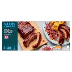 Sainsbury's Slow Cooked British Pork Ribs Smokey BBQ Sauce 646g (Serves 2)