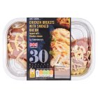 Sainsbury's Just Cook Chicken Breasts with Cheese & Bacon 310g