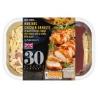 Sainsbury's Just Cook Hunters Chicken Breasts 430g