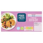 Sainsbury's Free From Spiced Mexican Style Bean Burgers x2 277g