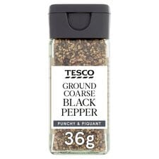 Tesco Coarse Black Pepper 50G