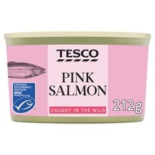 Tesco Wild Pacific Pink Salmon 212G