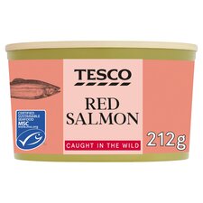 Tesco Wild Pacific Red Salmon 212G