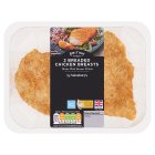 Sainsbury's Breaded Fresh British Chicken Breast Fillets x2 350g