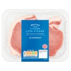 Sainsbury's British Pork Loin Steaks x2 240g