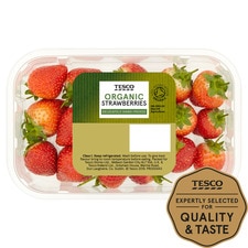 Tesco Organic Strawberries 300G
