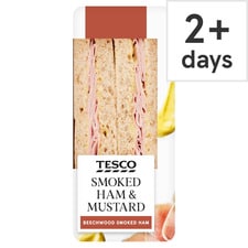 Tesco Smoked Ham & Mustard Sandwich