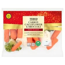 Tesco Carrot Cauliflower & Broccoli 370G