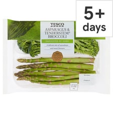 Tesco Asparagus & Tenderstem Broccoli 190G