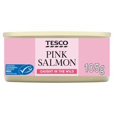 Tesco Wild Pacific Pink Salmon 105G