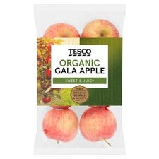 Tesco Organic Gala Apples 630G