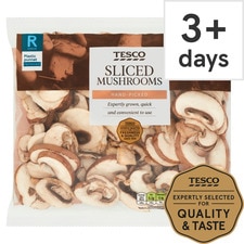 Tesco Sliced Mushrooms 250G