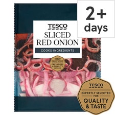 Tesco Sliced Red Onion 180G