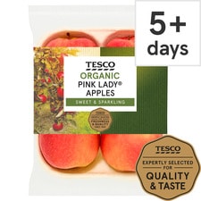 Tesco Organic Pink Lady Apples Approx 4
