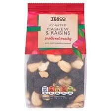 Tesco Roasted Cashew & Raisin Mix 225G