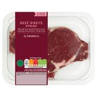 Sainsbury's Northern Irish 21 Day Matured Ribeye Steak 225g