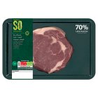Sainsbury's 30 Days Matured Northern Irish Beef Ribeye Steak, So Organic 225g