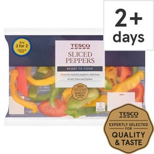 Tesco Sliced Peppers 150G