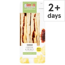 Tesco Cheese & Pickle Sandwich