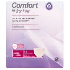 Sainsbury's Comfort Fit for Her Discreet Underwear Pants Super Medium x12