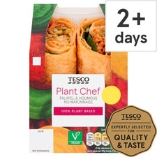 Tesco Plant Chef Falafel Houmous Wrap