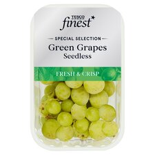 Tesco Finest Green Grapes Seedless 400G