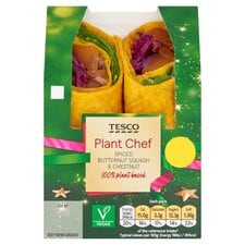 Tesco Plant Chef Spiced Butternut Squash & Chestnut Wrap