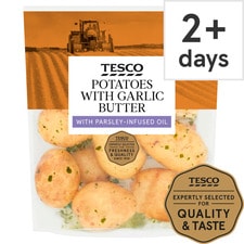 Tesco Potatoes With Garlic Butter 360G