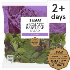 Tesco Aromatic Babyleaf Salad 90G