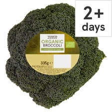 Tesco Organic Broccoli 335G