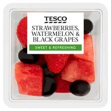 Tesco Watermelon Strawberry & Black Grape 220G