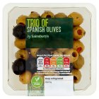 Sainsbury's Trio of Spanish Olives 160g