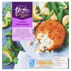 Sainsbury's Taste the Difference 4 Cod & Parsley Melting Middle Fishcakes 580g