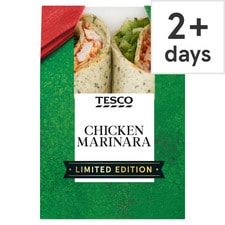 Tesco Chicken Marinara Wrap Limited Edition 