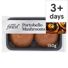 Tesco Finest Portobello Vitamin D Mushrooms 150G