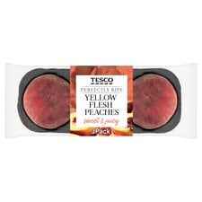 Tesco Perfectly Ripe Peaches Minimum 3 Pack