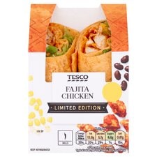 Tesco Fajita Chicken Wrap Limited Edition