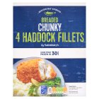 Sainsbury's Chunky Breaded Haddock x4 500g