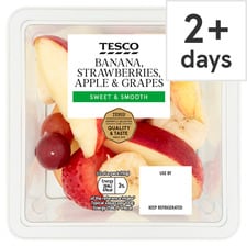 Tesco Banana, Strawberries , Appl & Grapes 220G