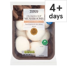 Tesco Closed Cup Mushrooms 400G