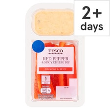 Tesco Red Peppers & Spicy Cheese Dip 120G