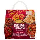 Sainsbury's Indian Takeaway Chicken Tikka, Jalfrezi, Rice & Naans Ready Meal for 2 1.4kg