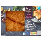 Sainsbury's Beer Battered MSC Cod Fillets, Taste the Difference x2 385g