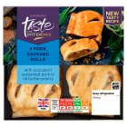 Sainsbury's Pork Sausage Rolls, Summer Edition, Taste the Difference x4 188g