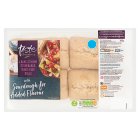 Sainsbury's Bake at Home Stonebaked White Pave Rolls, Taste the Difference x4 300g