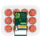 Sainsbury's 10% Fat Beef Meatballs, SO Organic 350g