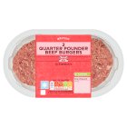 Sainsbury's Quarter Pounder British Beef Burgers x2 227g