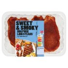 Sainsbury's Sweet & Smokey BBQ British Pork Loin Steaks 440g