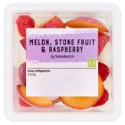 Sainsbury's Melon, Stone Fruit& Raspberry 220g