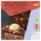 Sainsbury's Triple Chocolate Brookie Pudding 350g